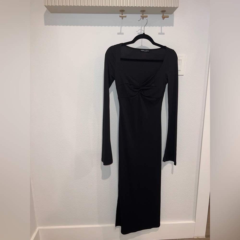 Black Ribbed Dress